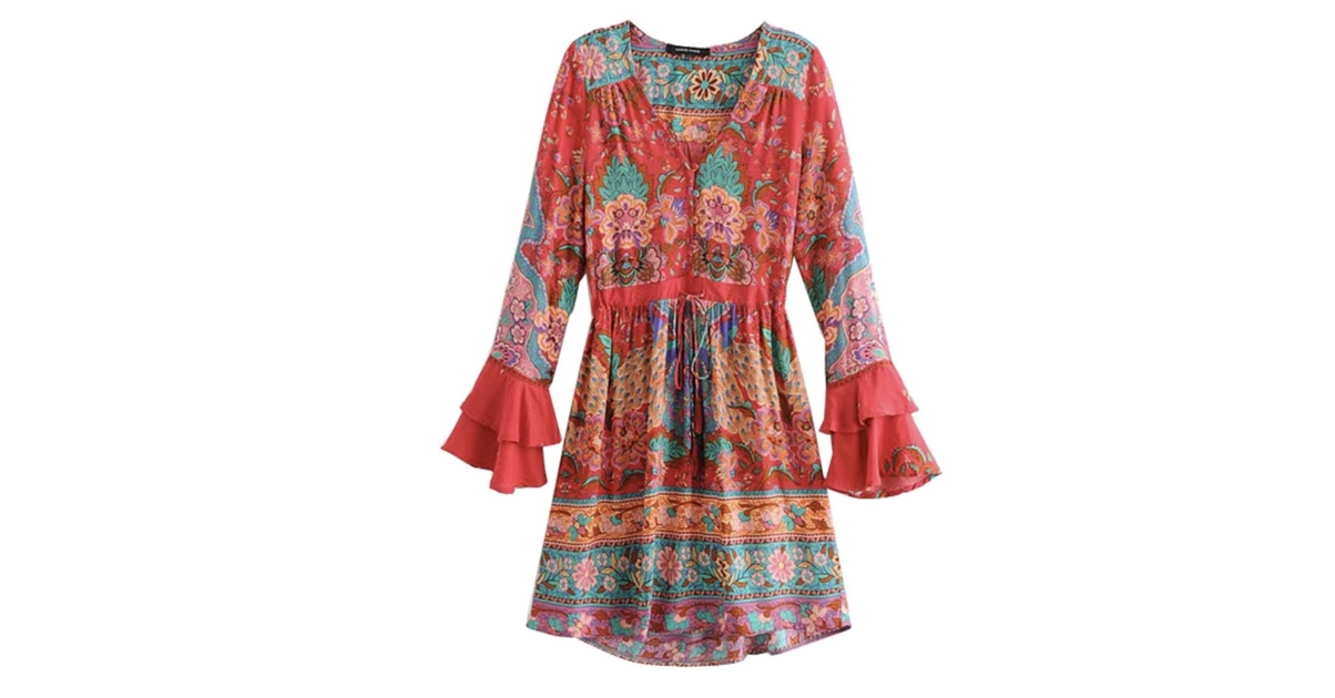 Robe Fleurs Boho Boh Me Chic Dress Mony Ronyboho